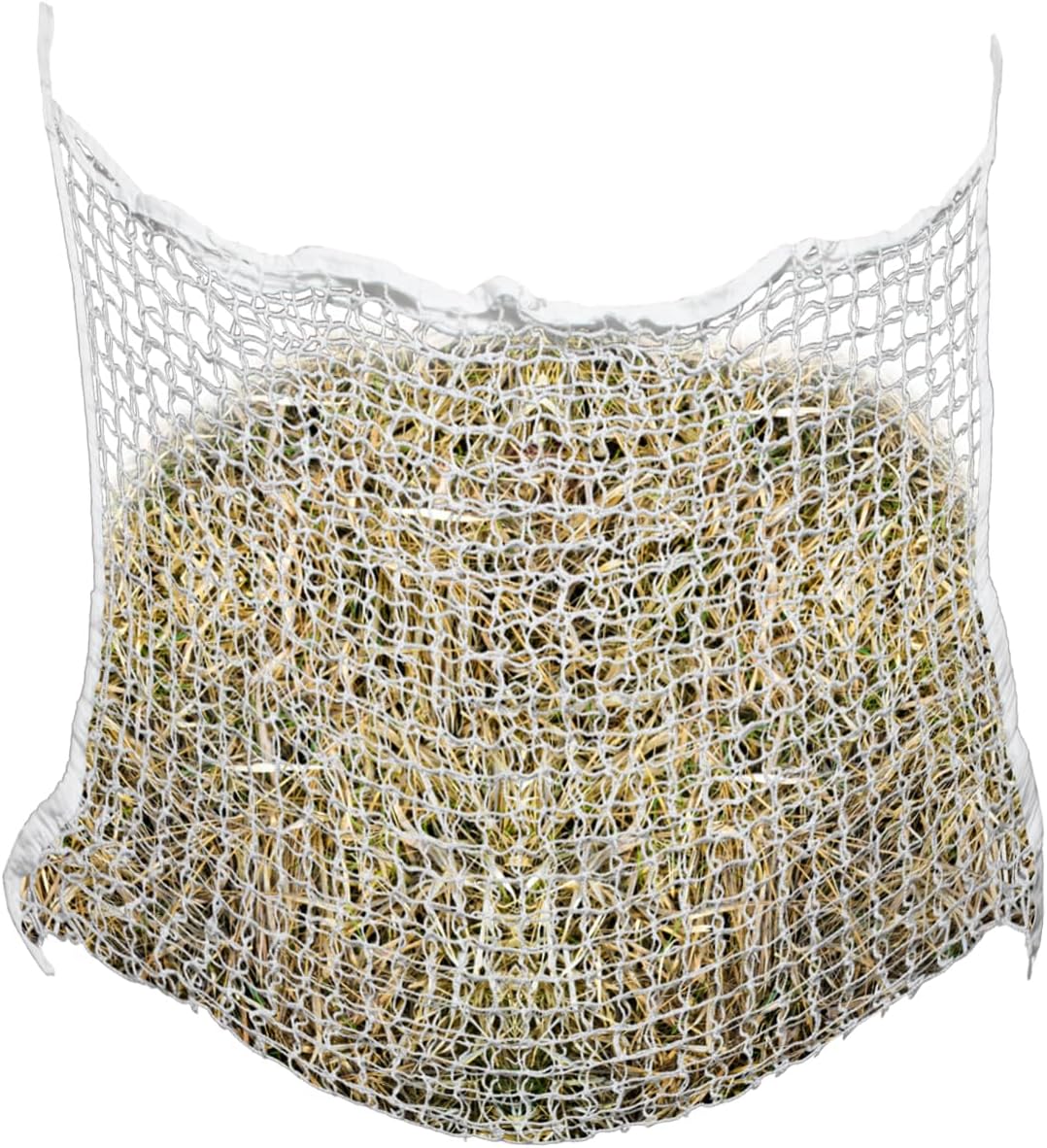 160 x 100 Heunetz für Pferde, großes Heunetz, engmaschig, 3 x 3 cm, Heunetzbeutel, verbessert die Verdauung und das Wohlbefinden, Heusack für Ponys, junge Pferde, alte Pferde, Ziegen, 1 Stück