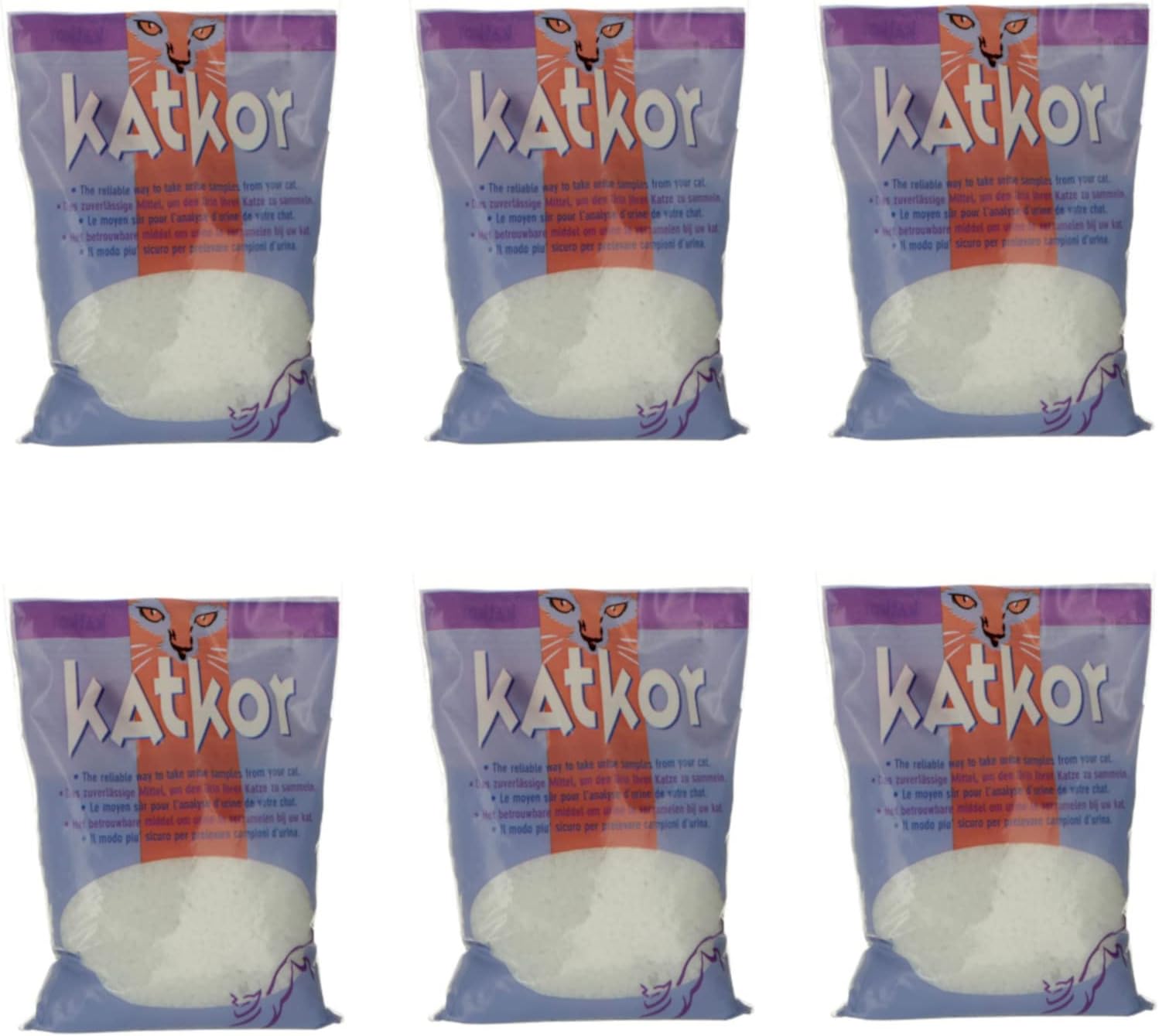 Katkor Perlenstreu, 6er Pack, 6 x 200 g, Urin-Katzenstreu zur Urinprobenentnahme, zur Untersuchung des Urins Ihrer Katze, mit Pipette und Sammelröhrchen Katkor Perlenstreu, 6er Pack, 6 x 200 g, Urin-Katzenstreu zur Urinprobenentnahme, zur Untersuchung des Urins Ihrer Katze, mit Pipette und Sammelröhrchen